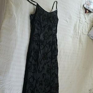 Long beaded evening gown size 8